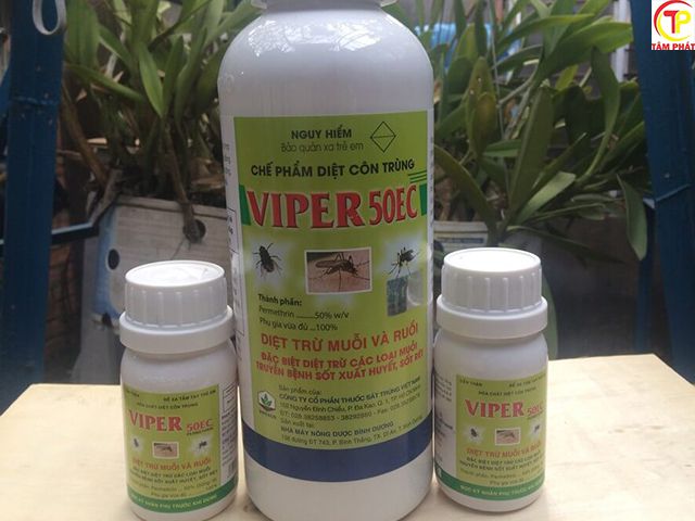 Thuốc VIPER 50EC chuyên tiêu diệt muồi và nhiều côn trùng gây hại