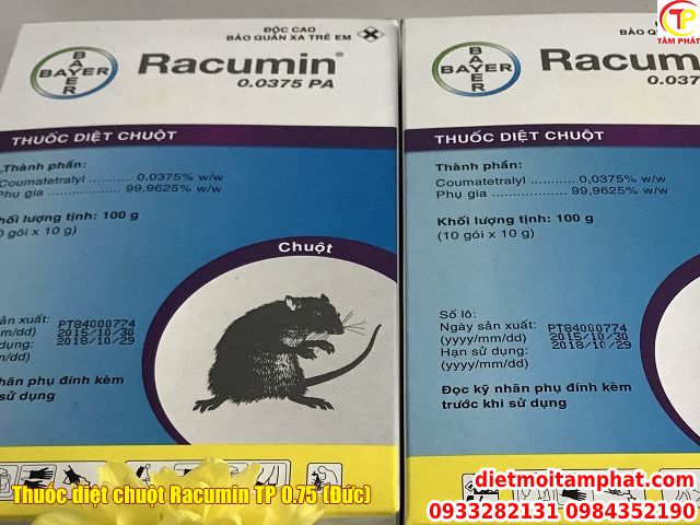 Racumin TP 0.75 (Đức) xua tan nỗi lo về chuột cho mọi nhà
